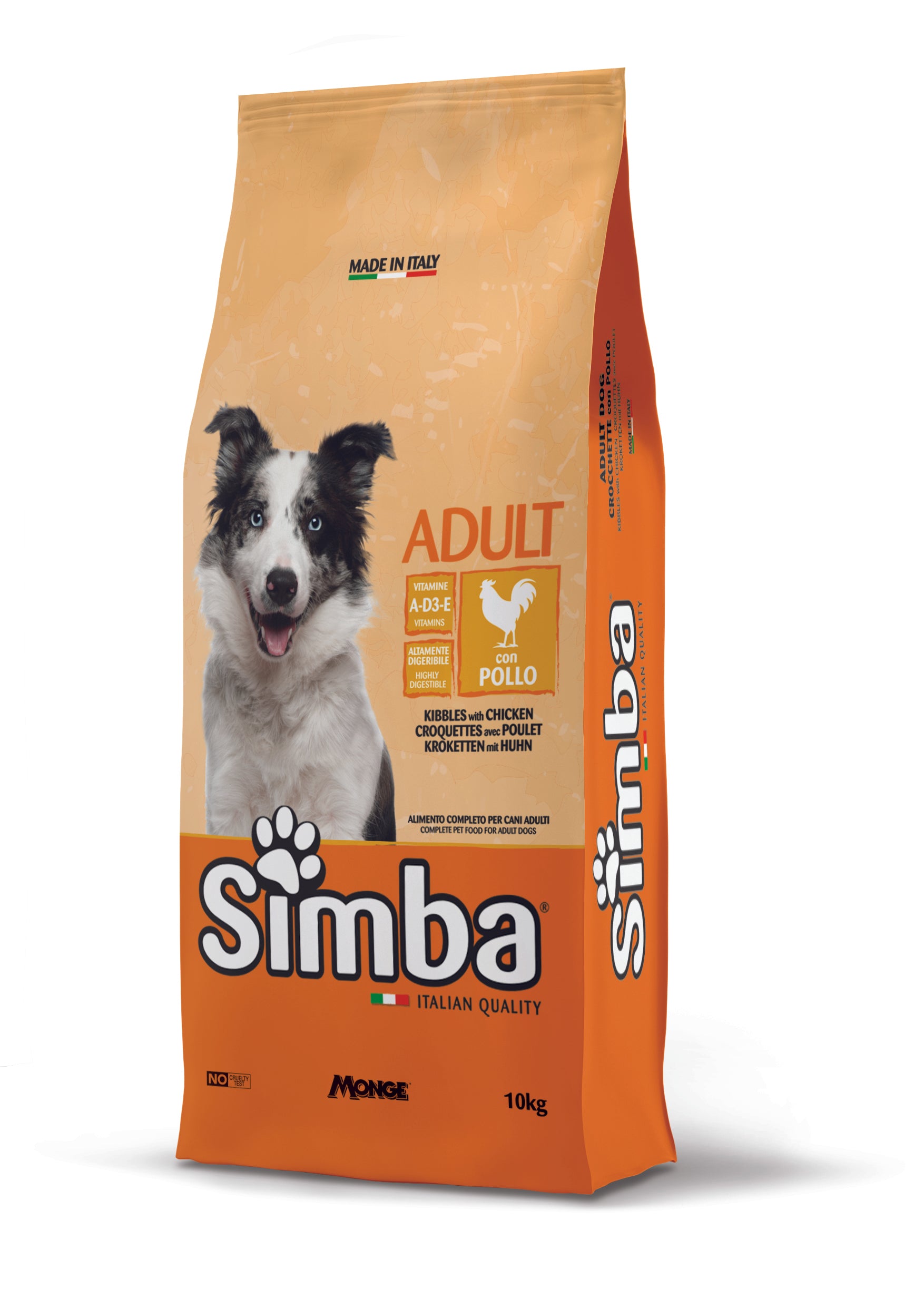 Monge Simba Chicken Dog Food for Adult Dog 10 KG All Breed