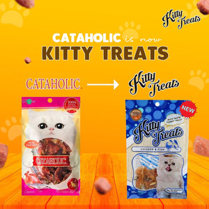 ataholic Neko Baby Cat Treat for Cats & Kittens Dry Multi Flavor (Spiral Soft Chicken & Fish, Single)
