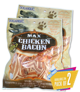 Rena BBQ Max Chicken Bacon Strips for All Life Stages of Dog - Pack of 2