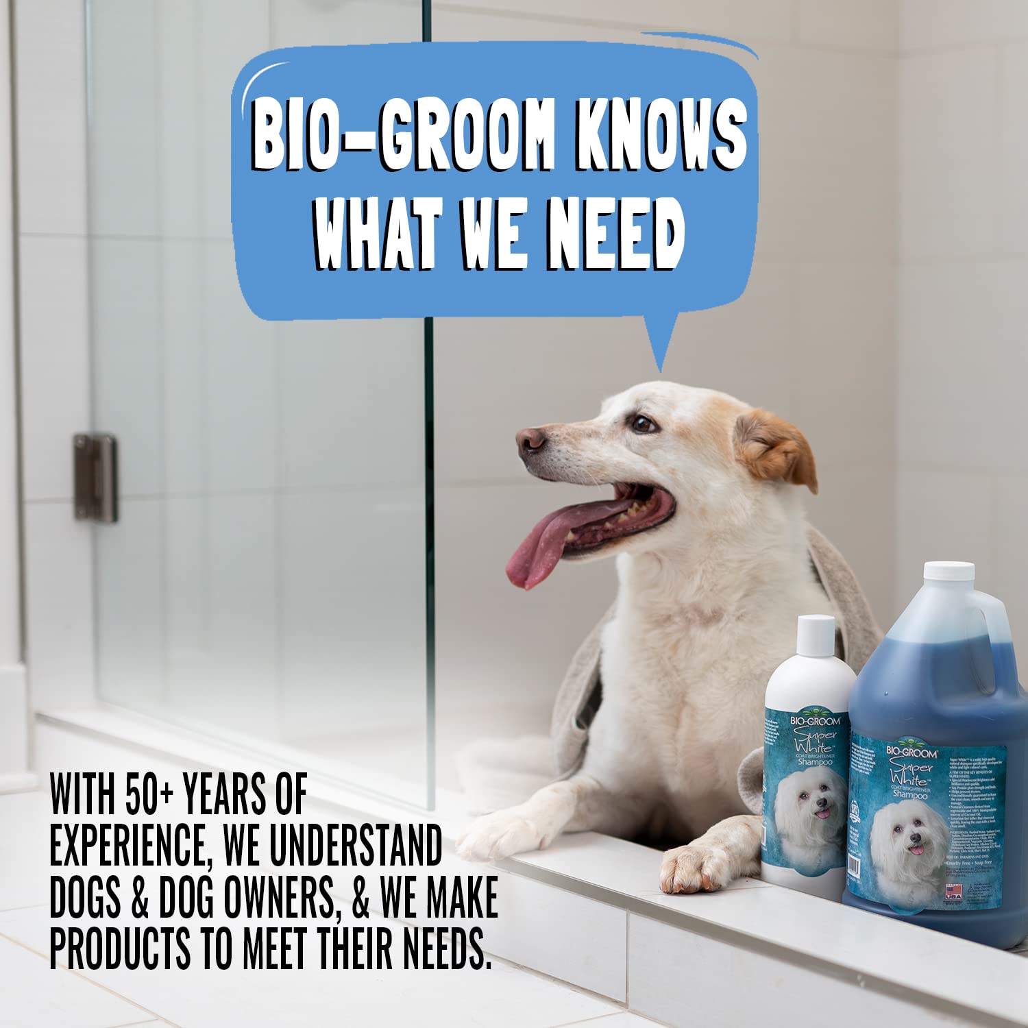 Bio-Groom So Gentle Hypo-Allergenic Soap Free Shampoo exceptionally mild for Most Sensitive pet’s Tear-Free mild Fragrance for Shiny and Lustrous Coat with Coconut Oil and Palm Kernels, 3.8 litres
