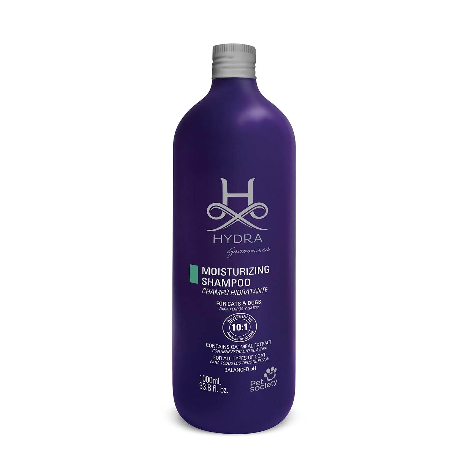 Hydra Groomer's Moisturizing Shampoo 1 Litre for Cats and Dogs Contains Optical Brightener Oatmeal Extract Moisturizes and Softens The Coat pH Balance.…