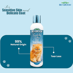 Bio-Groom Kuddly Kitty Tearless Kitten Shampoo for Cats, Replenish Cat Moisture and Maintain Coat Healthy, Silky, Shiny, Nourishes Skin and Keep Them Smelling Fresh, 236ml