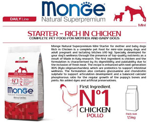 Monge Daily Line - Mini Starter with Chicken 1.5 kg…