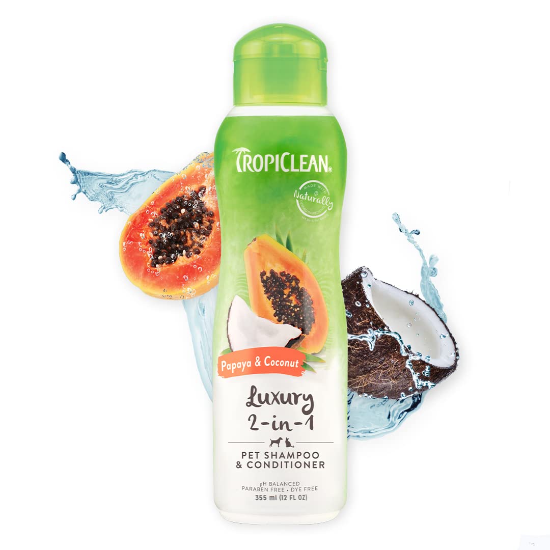 Tropiclean Shampoo, Papaya Coconut, 355 ml