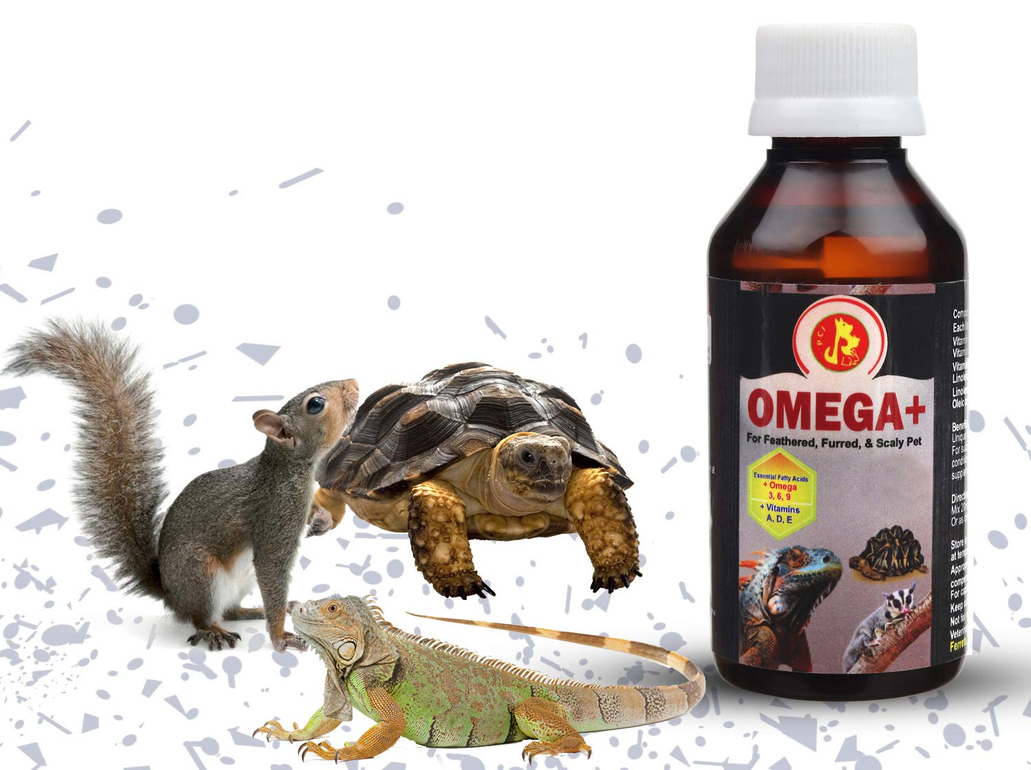 Pet Care International (PCI) Omega+ || Provide Essential Omega and Vitamins || for Healthy Iguana, Gecko and Other Scaly Pets Healthcare (30ml)