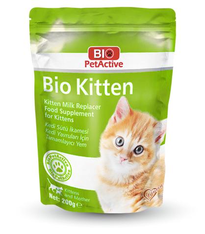 BIOPETACTIVE Kitten Milk Powder 200 GRM KITTEN MILK REPLACER FOOD SUPPLEMENT FOR KITTENS