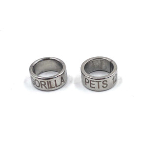 Gorilla pets Parrot Ring for Green Wing machow Set of Two…