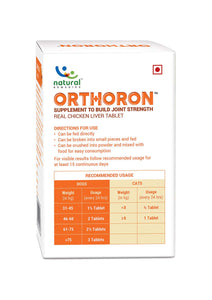 Natural Remedies Orthoron Tablets - Supplement to Build Joint Strength, Real Chicken Liver Tablet for Dogs & Cats of All Breeds…