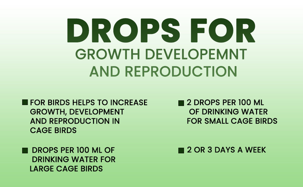 Maxx-vita Drops for Exotic Birds 60ml Bird DEROPS for Growth DEVELOPEMNT and Reproduction