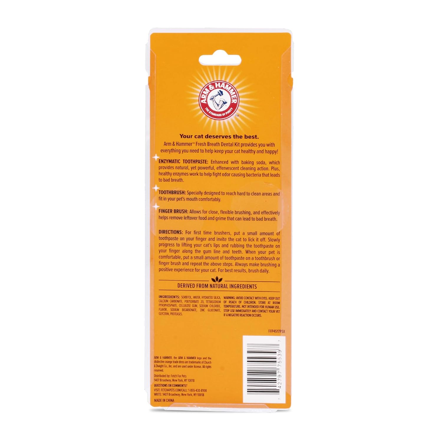 Arm & Hammer Advanced Pet Care Brush Set for Cats - Tuna Flavor