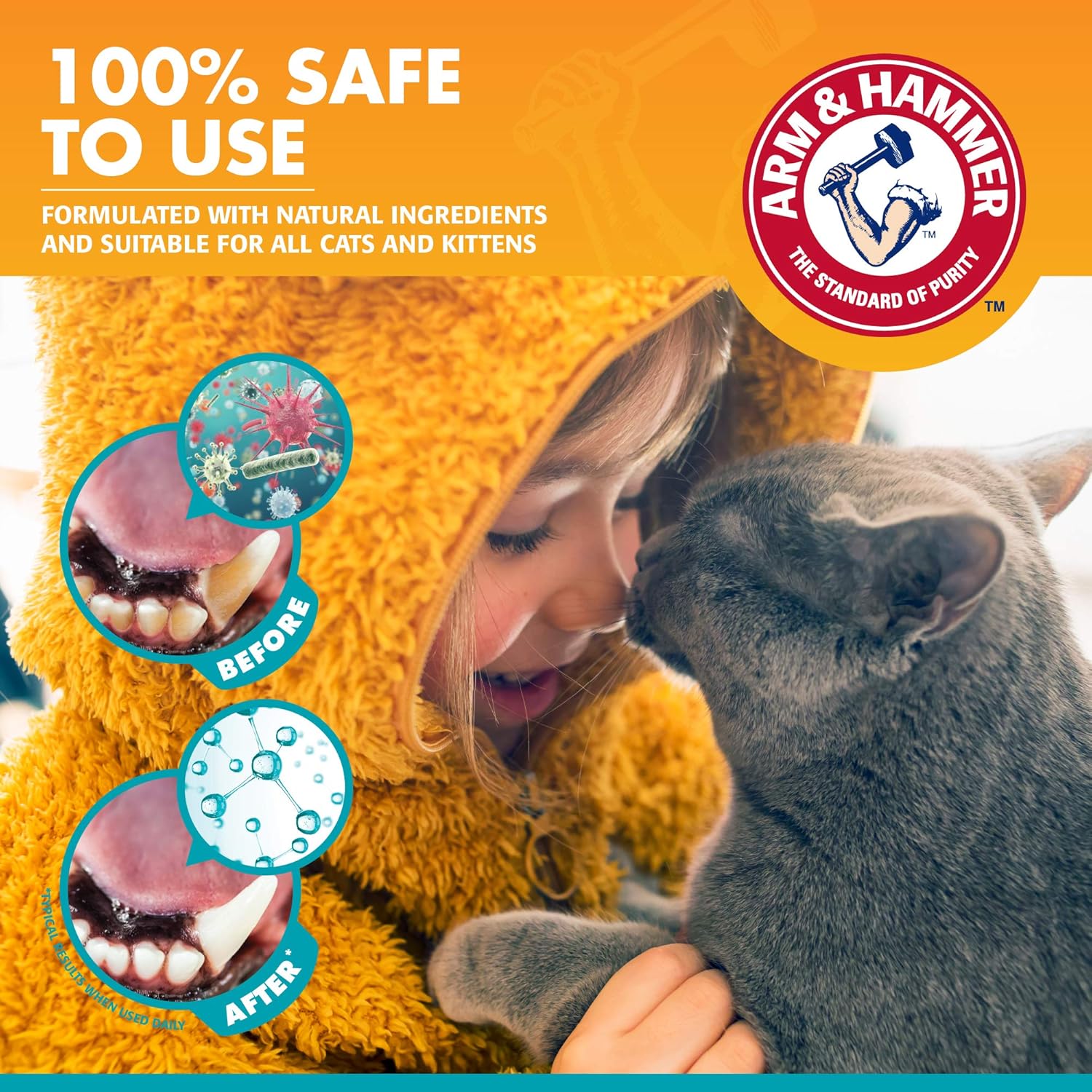 Arm & Hammer Advanced Pet Care Brush Set for Cats - Tuna Flavor