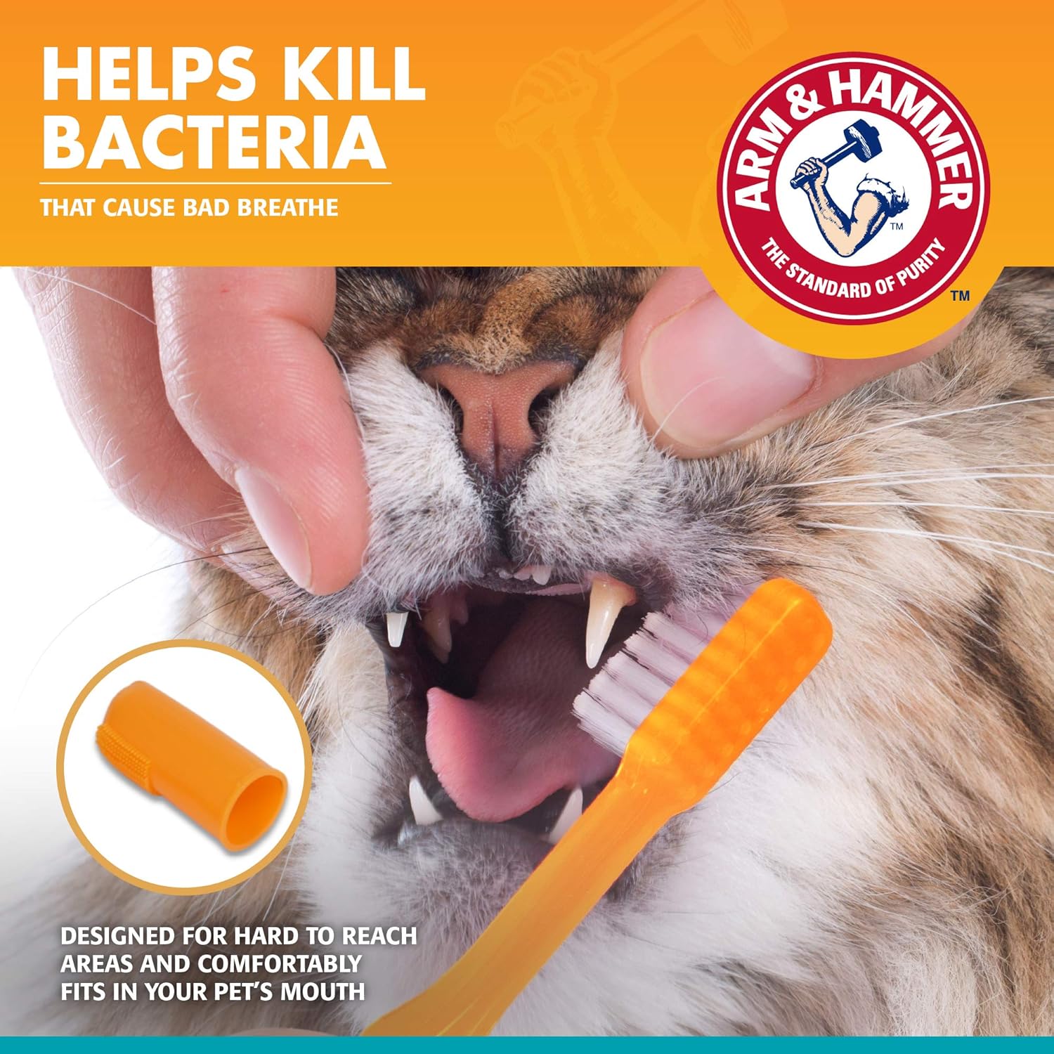 Arm & Hammer Advanced Pet Care Brush Set for Cats - Tuna Flavor