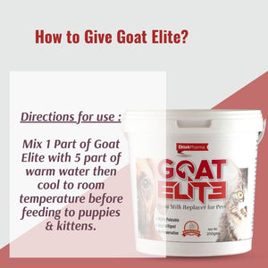 Goat Elite Milk Replacer Milk Powder for Pets 200gm