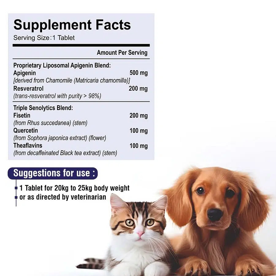 MPS Liposomal Apigenin 500mg 10tabs for Dogs
