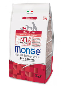 Monge Daily Line - Mini Puppy & Junior with Chicken 3 kg