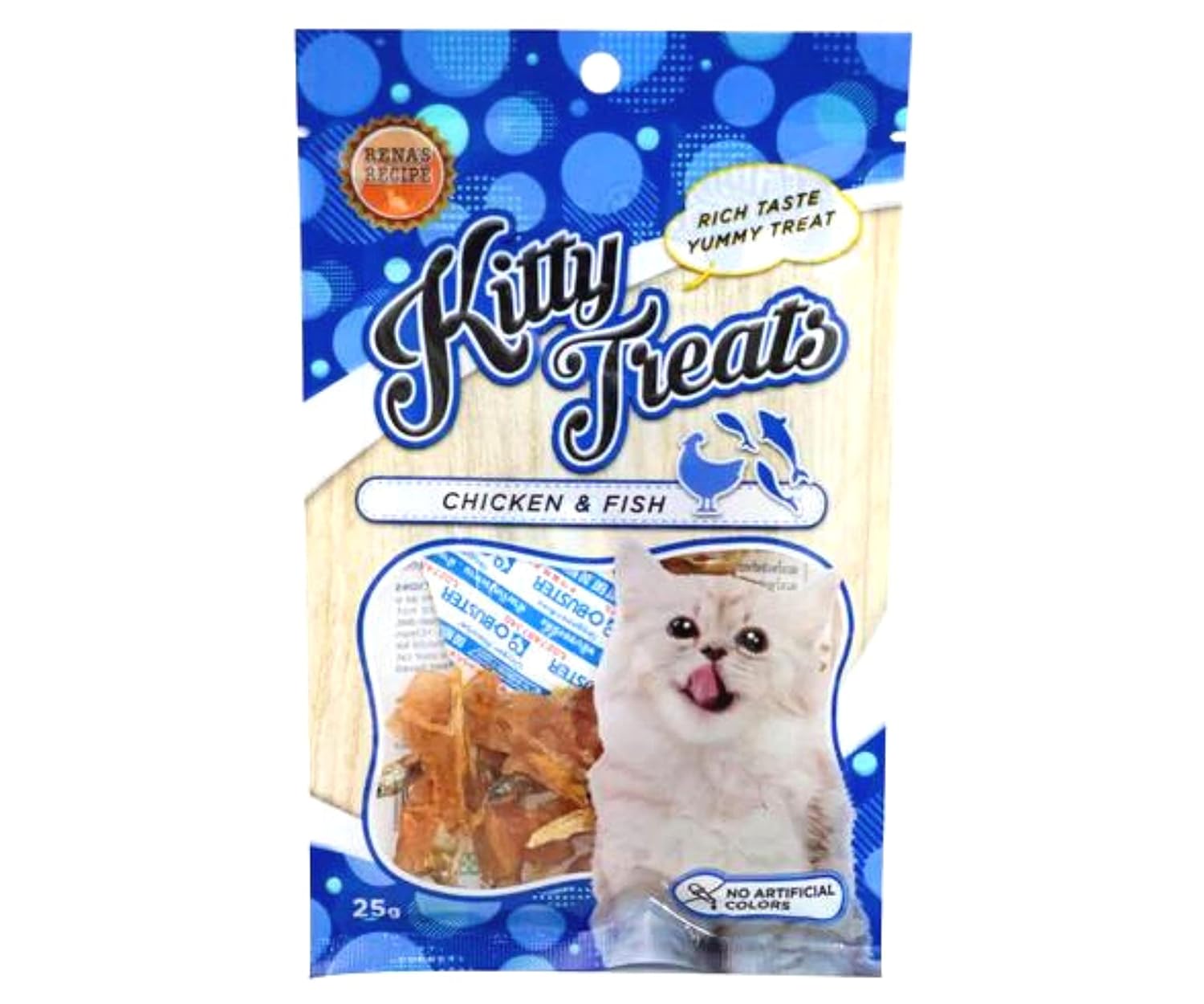 ataholic Neko Baby Cat Treat for Cats & Kittens Dry Multi Flavor (Spiral Soft Chicken & Fish, Single)