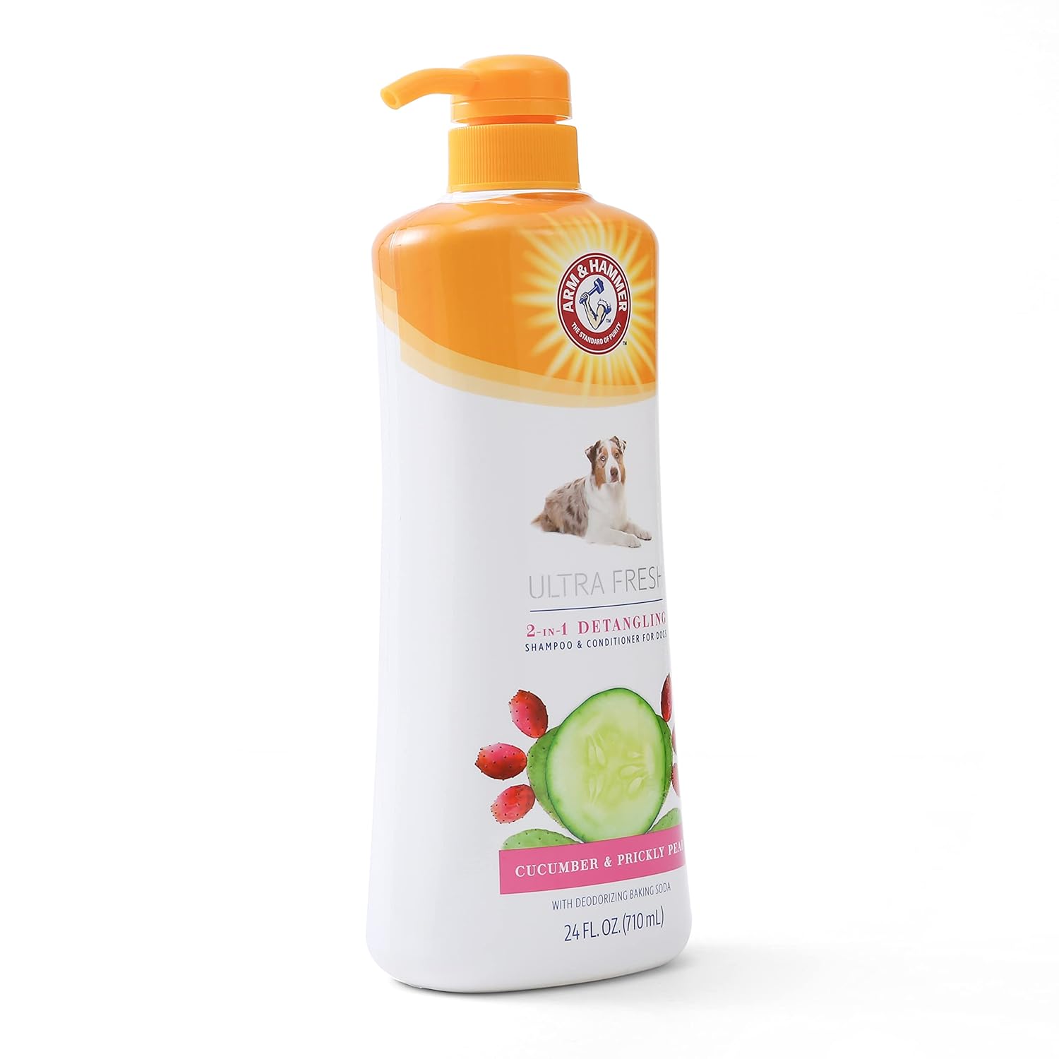 Arm & Hammer for Pets Ultra Fresh Detangling Dog Shampoo + Conditioner, Value Size 24oz, Dog Conditioner, Great Smelling Dogs Grooming Supplies, Dogs Bathing Supplies