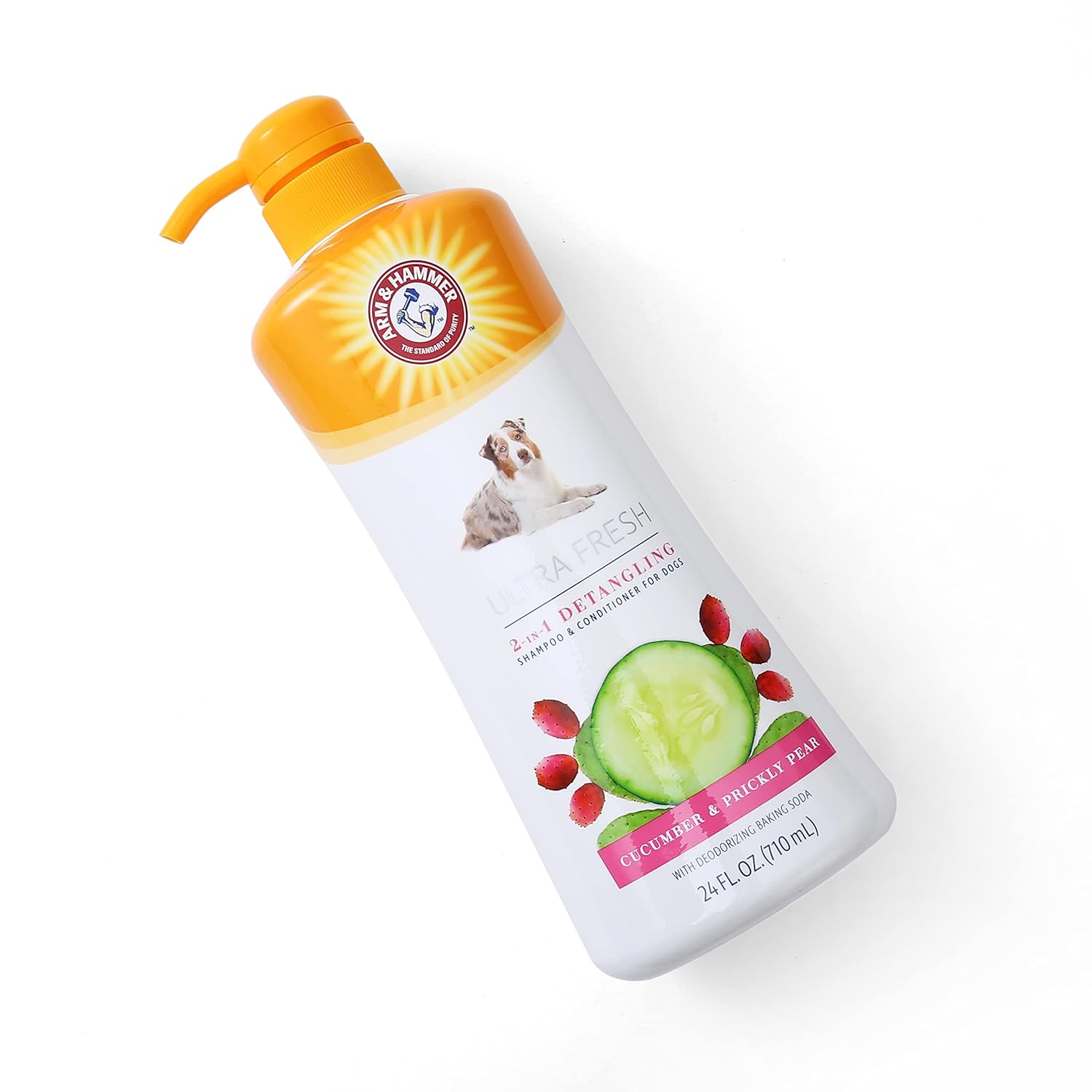 Arm & Hammer for Pets Ultra Fresh Detangling Dog Shampoo + Conditioner, Value Size 24oz, Dog Conditioner, Great Smelling Dogs Grooming Supplies, Dogs Bathing Supplies