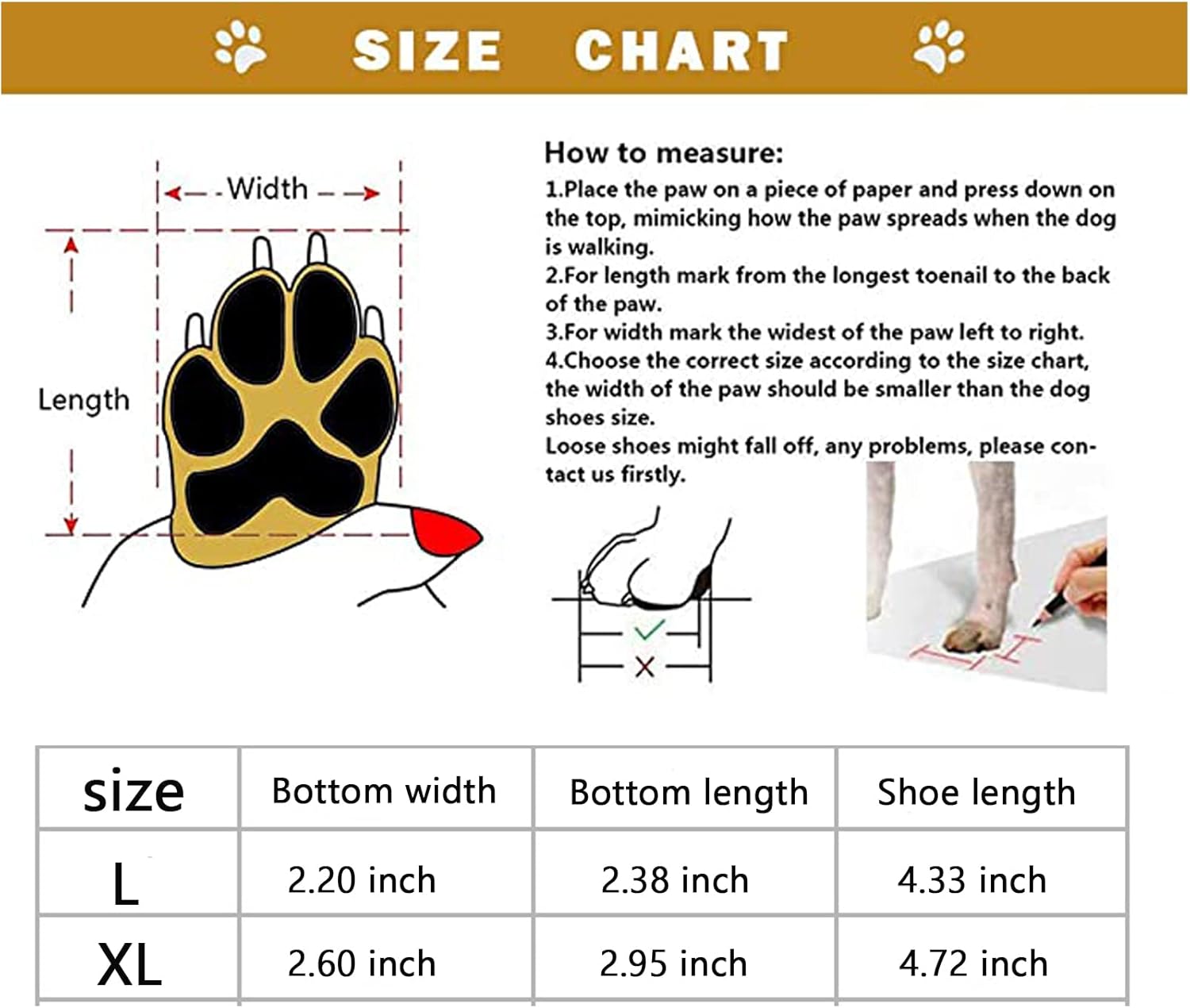 Dog Booties Paw Protector Waterproof Dog Shoes Adjustable Straps and Rugged Anti-Slip Sole Dog Boots Comfortable Easy to Wear Suitable for All Dogs