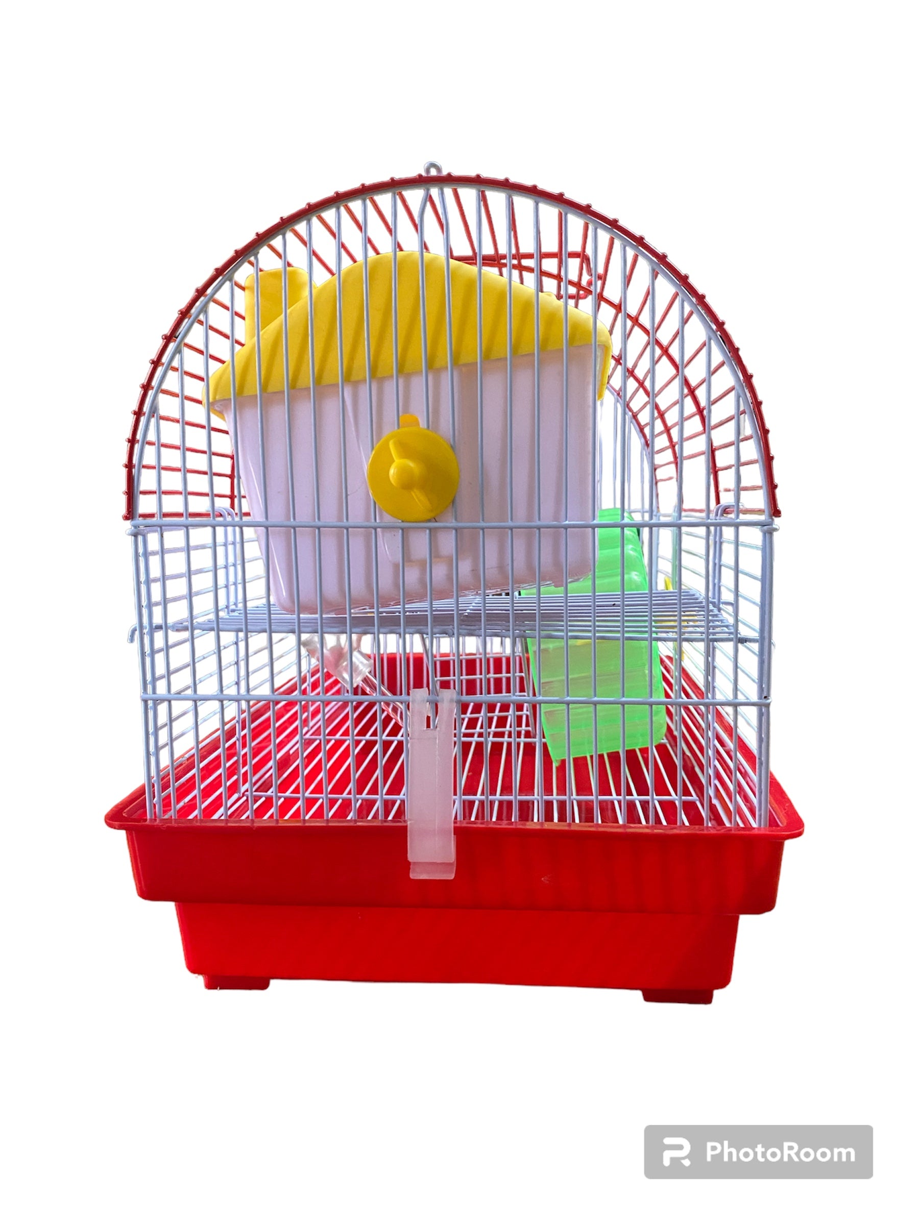 Gorilla pets Hamster Cage/Playhouse for Dwarf Hamster/Gerbil/Mice with a Home to Play, a Feeding Bowl, 1Water Bottle and Exercise Wheel with Spacious 1 ladders cage (Color May Vary)…