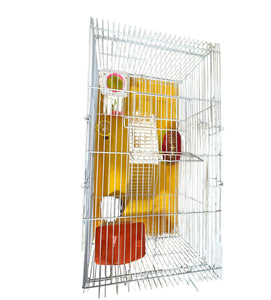 Gorilla pets Hamster Cage/Playhouse for Dwarf Hamster/Gerbil/Mice with a Food Cup, Water Bottle and Exercise Wheel with a house and bridge, and slide tunnel   (Color May Vary) big hamster home cages