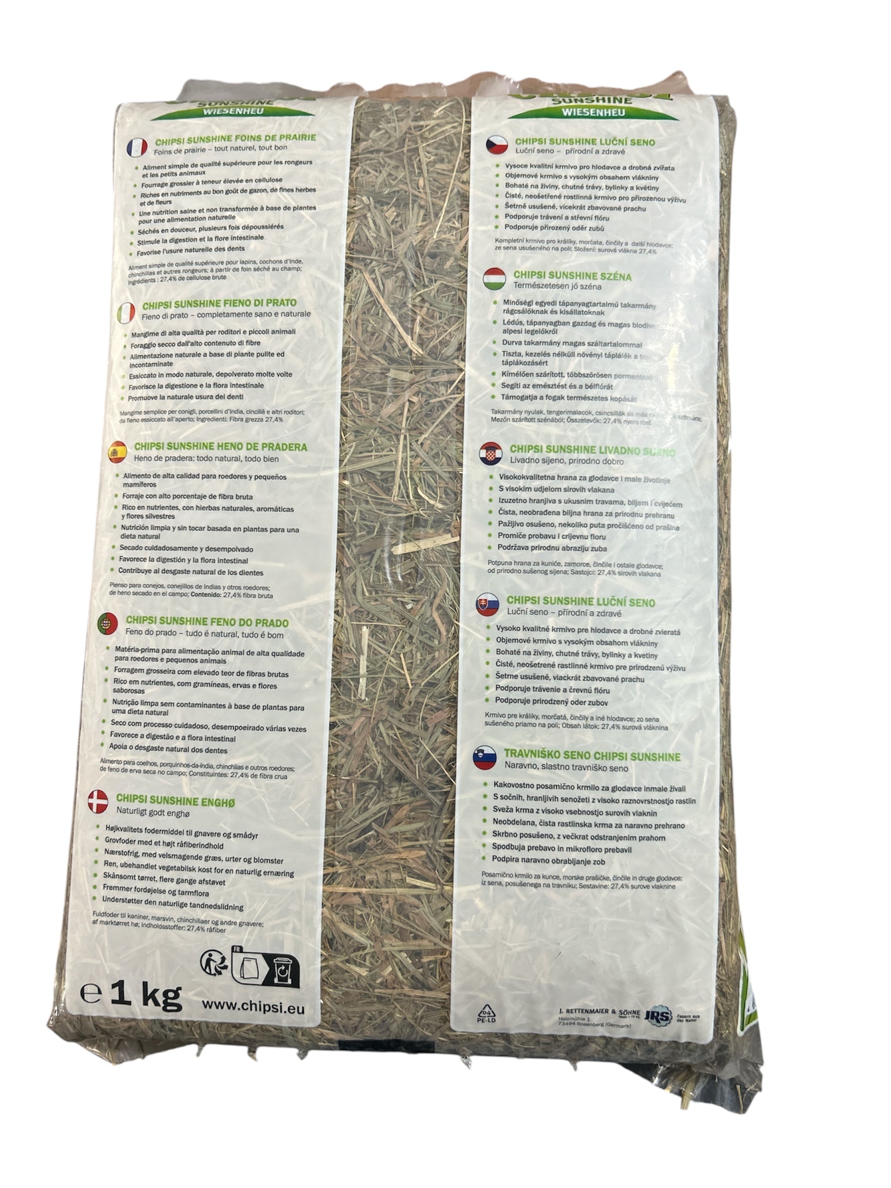 Chipsi Sunshine Meadow Hay for Rodents (1 Kg)