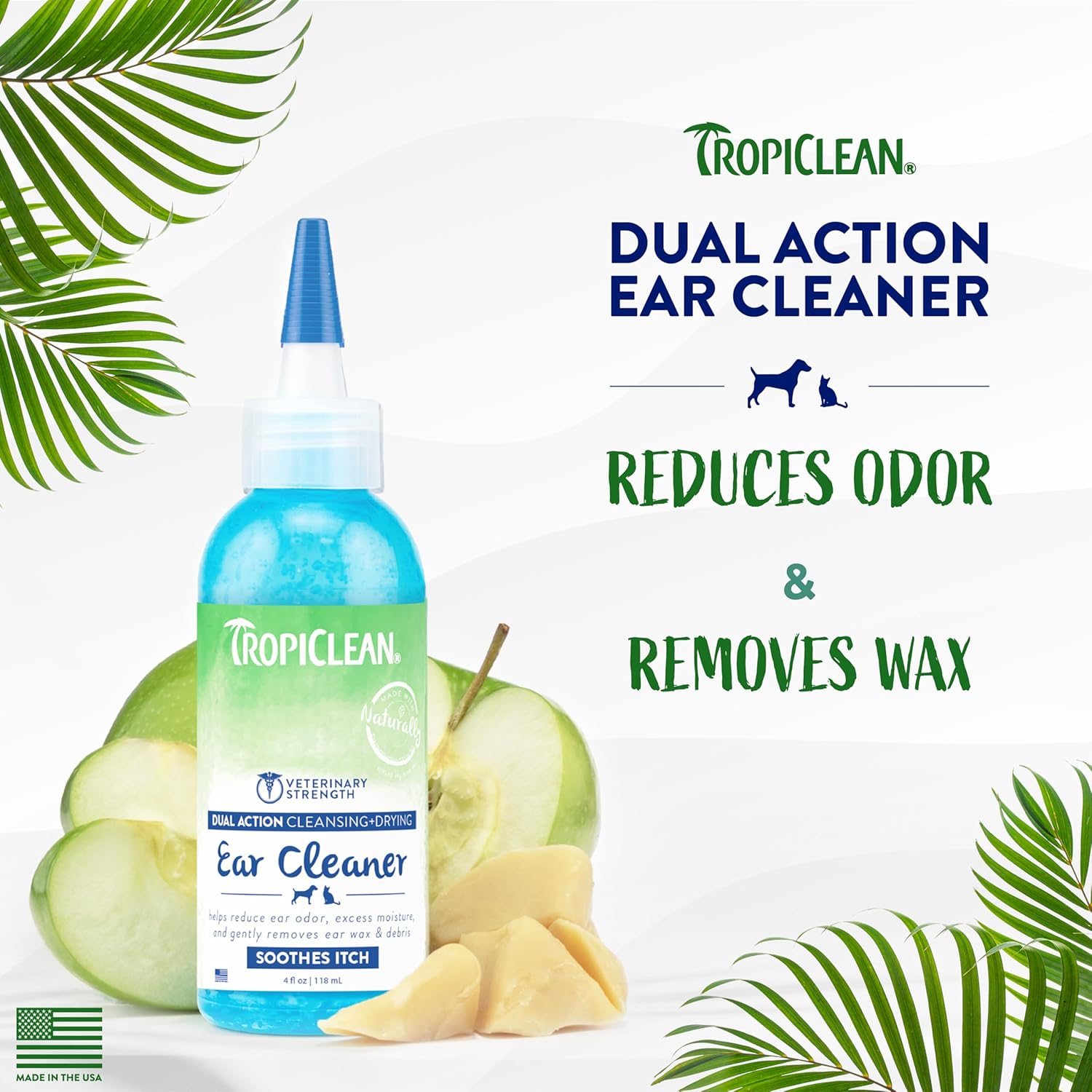 Tropiclean Dual Action Ear Cleaner For Pets