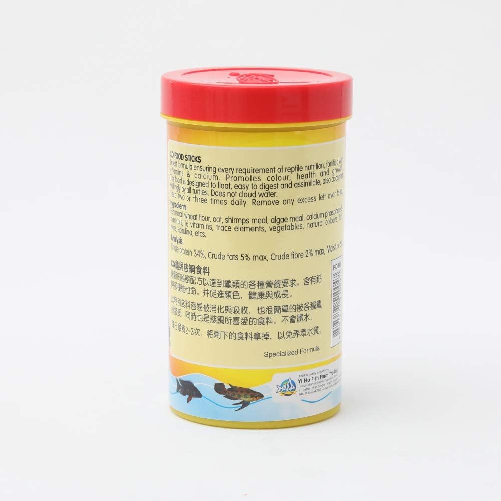 Ocean Free XO Food Sticks for Turtle, 110g Also for Newts Frogs Aquatic Amphibians & Cichlids