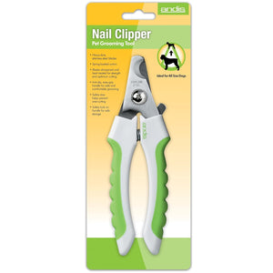 Andis 65700 Animal Nail Cutter for Small Breeds - Stainless Steel Blades with Sharp Efficiency - Designed for Repeated Use & Recommended by Pet Trainers Medium Size & White/Green