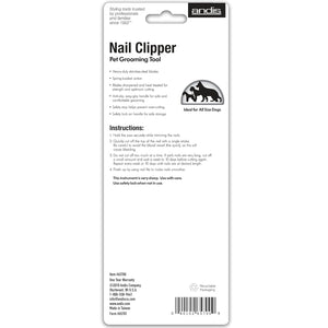 Andis 65700 Animal Nail Cutter for Small Breeds - Stainless Steel Blades with Sharp Efficiency - Designed for Repeated Use & Recommended by Pet Trainers Medium Size & White/Green
