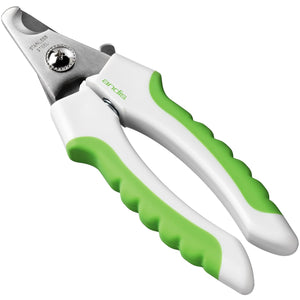 Andis 65700 Animal Nail Cutter for Small Breeds - Stainless Steel Blades with Sharp Efficiency - Designed for Repeated Use & Recommended by Pet Trainers Medium Size & White/Green