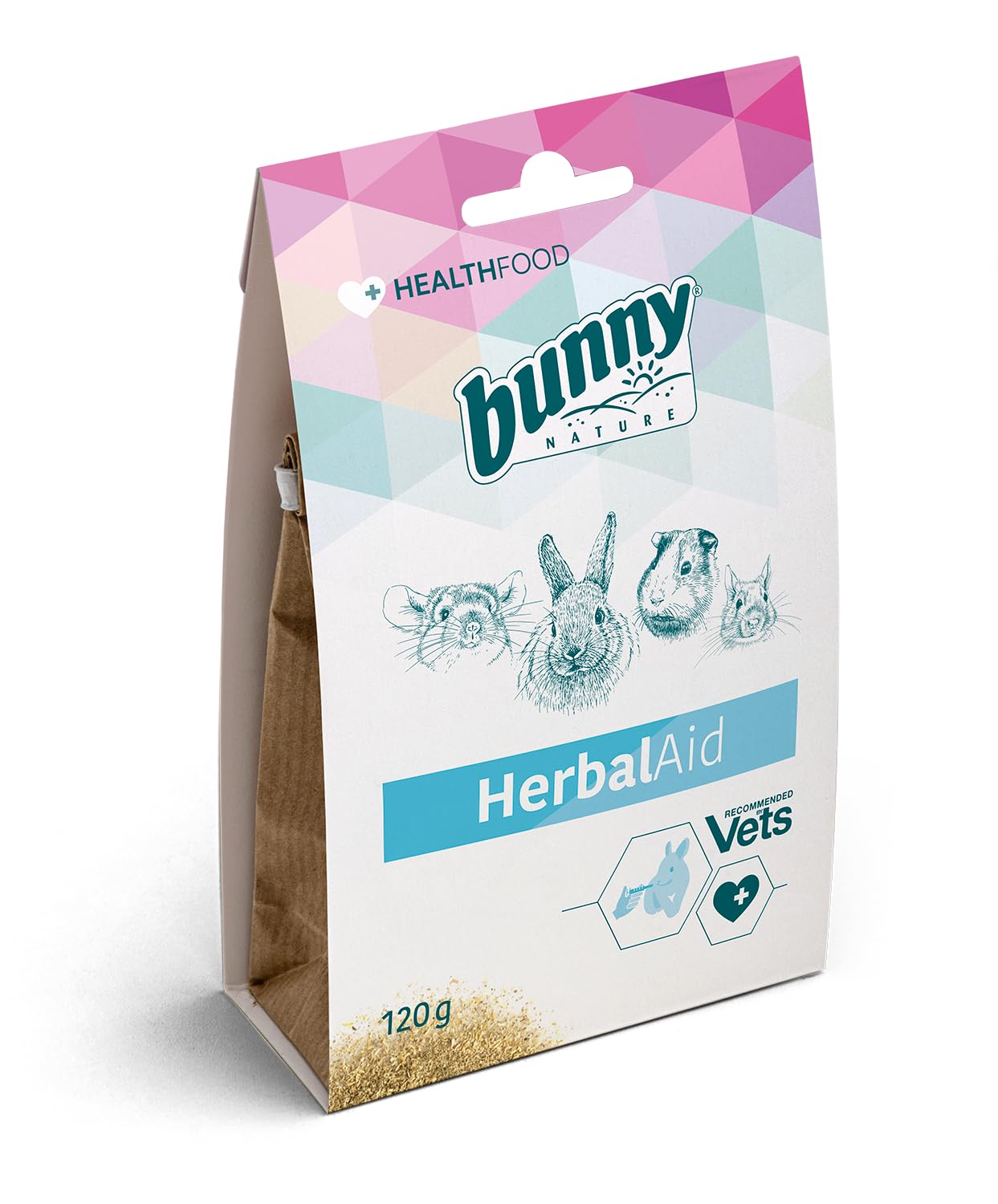 Bunny Nature Aid - 120 G | Natural Support for Rabbits | Herbal Supplement for Digestive Health, Immune Boost, and Overall Wellness