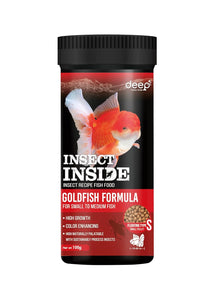 Deep Insect Inside (Cricket) for High Protein Super Premium Gold Fish Formula for High Growth & Colour Enhancing Floating Small Pellet 100gm