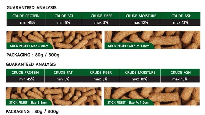 Deep Insect Inside (Cricket) with Calcium Plus++, Vitamin D3 Super Premium Food for Turtle & Reptile High Growth Small Pellet 300gm