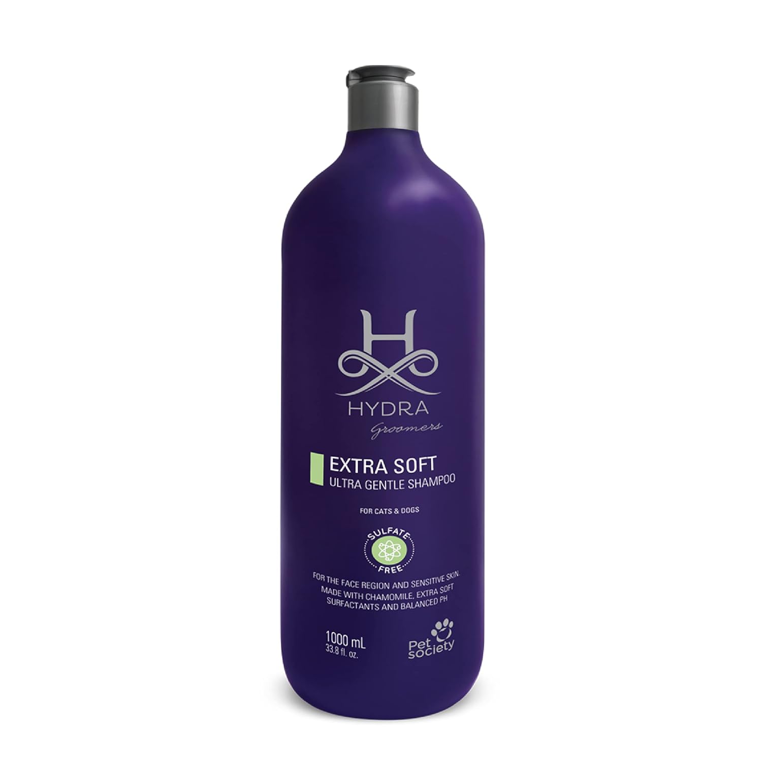 Hydra Groomer's Extra Soft Facial 1 Litre Shampoo for Cats and Dogs Sulfate-Free Extra Soft Tear-Less Cleansers Safe to Use Older Than 4 Weeks Natural Oils in The Skin.…