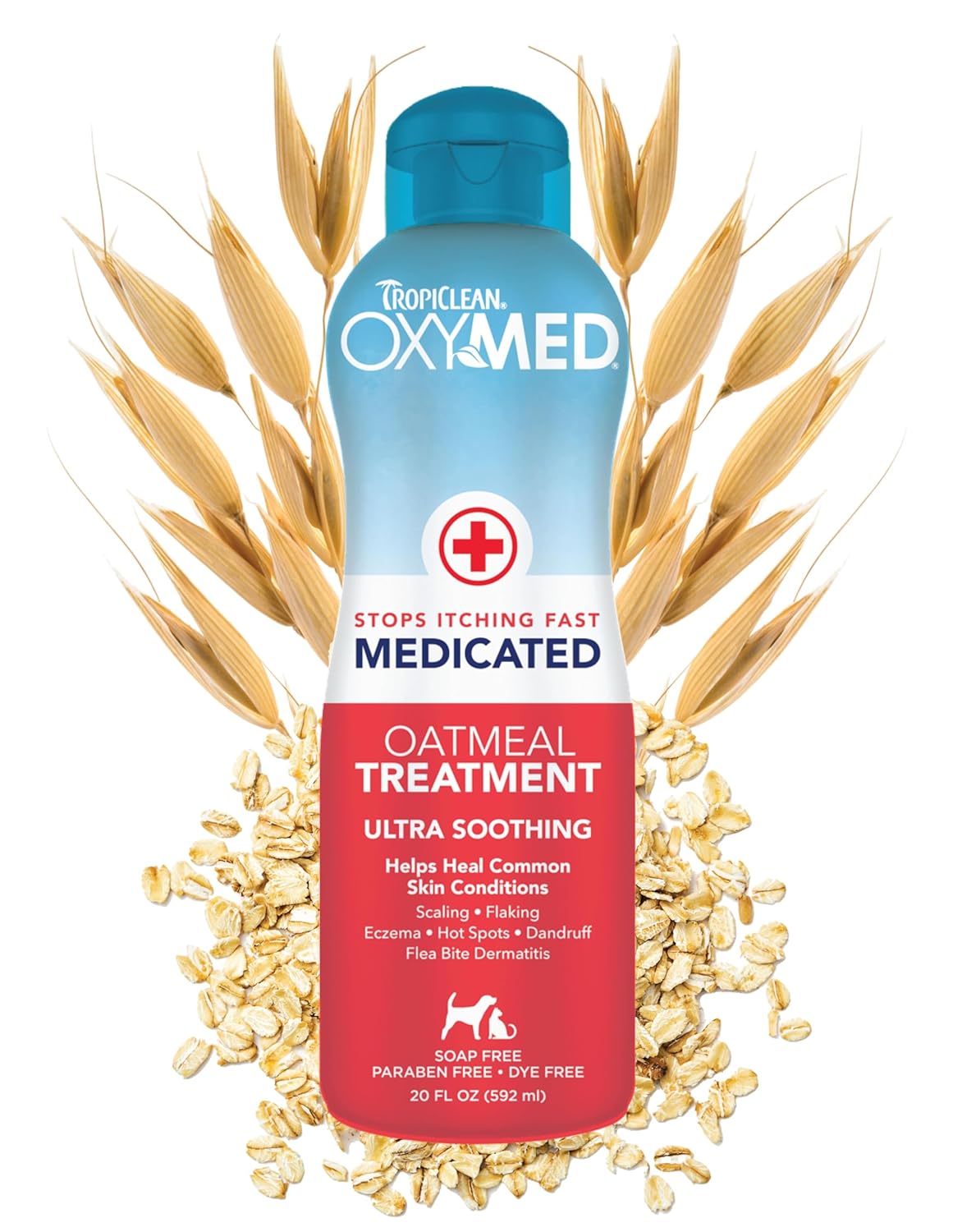 TropiClean OXYMED Medicated Treatment for Pets, 20oz…