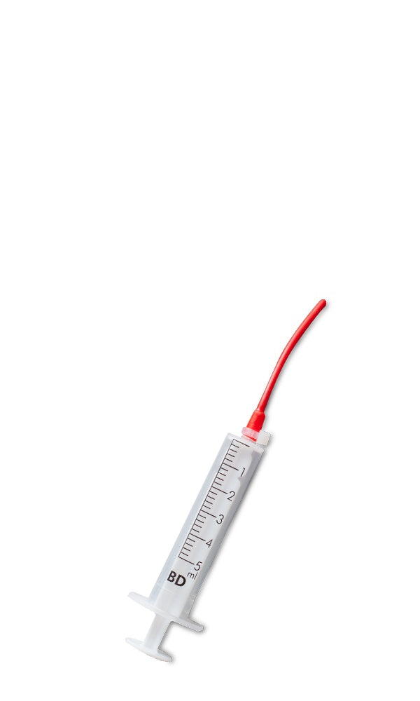 psittacus Bird Hand Feeding red Soft Tube | Bird Hand Feeding Syringe and Needle 5 ml