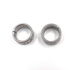 Gorilla pets Metal Brid Ring Silver for Big Parrot (DNA Identification Ring) Set of Two