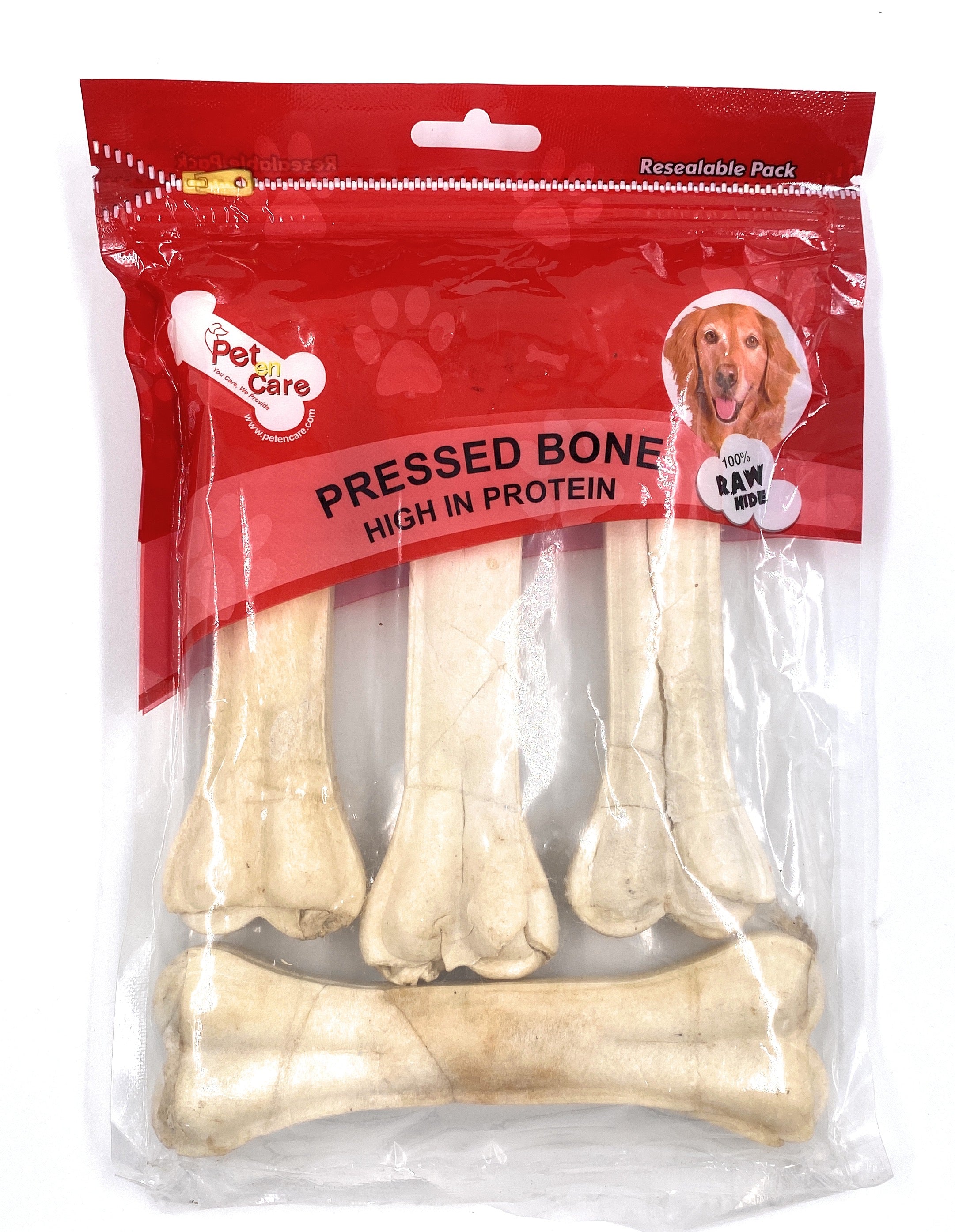 Pet en care pressed bone 6 inch / 4 pieces