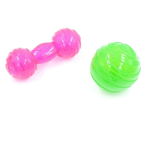 Gorilla pets Colorful Ball and Bone Toy Set Combo for Dogs (Color May Vary)