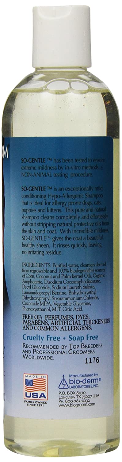 Bio-Groom So Gentle Hypo-Allergenic Dog and Cat Shampoo 12-Ounce…