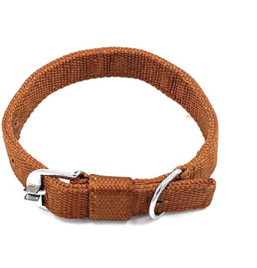 Gorilla Pets Adjustable Poly Collar for Dogs (Brown Color)