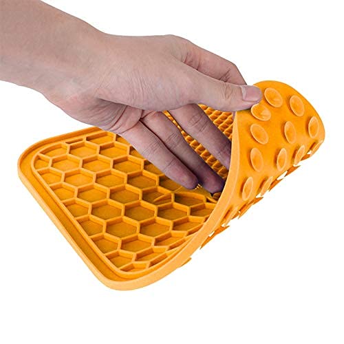 Pet Lick Mat Licking Pad Mats for Dog and Cat | Food-Grade Silicone, Dog Food Mat with Suction