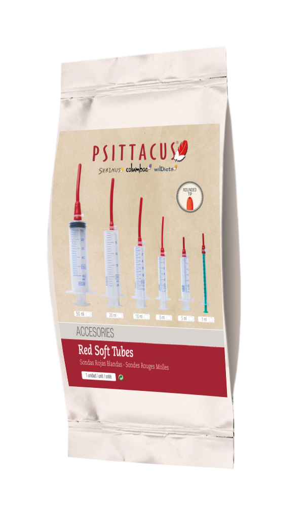 Psittacus Bird Hand Feeding Soft Tube 20 ml | Bird Hand Feeding Syringe with Needle