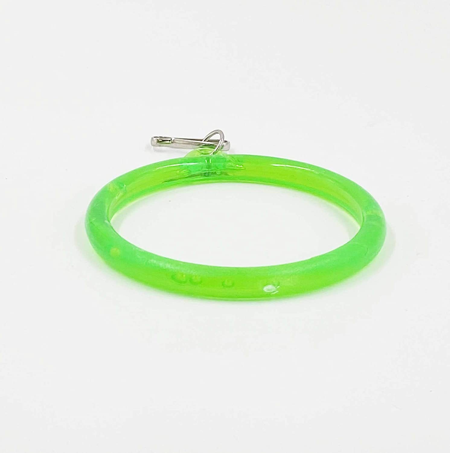 Gorilla Pets Bird Hanging Ring Playful Swing Circle Bird Toy Plastic Chew Toy for Bird (Large) Green Yellow Orange (Color May Vary) - Image 3