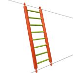 Imported Plastic Ladder Bird Toy for Parakeets and Parrots - Color May Vary