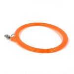 Gorilla Pets Bird Hanging Ring Playful Swing Circle Bird Toy Plastic Chew Toy for Bird (Large) Green Yellow Orange (Color May Vary)