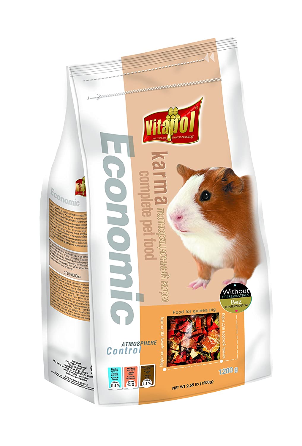 Vitapol Economic Food for Guinea Pigs, 1200 gm