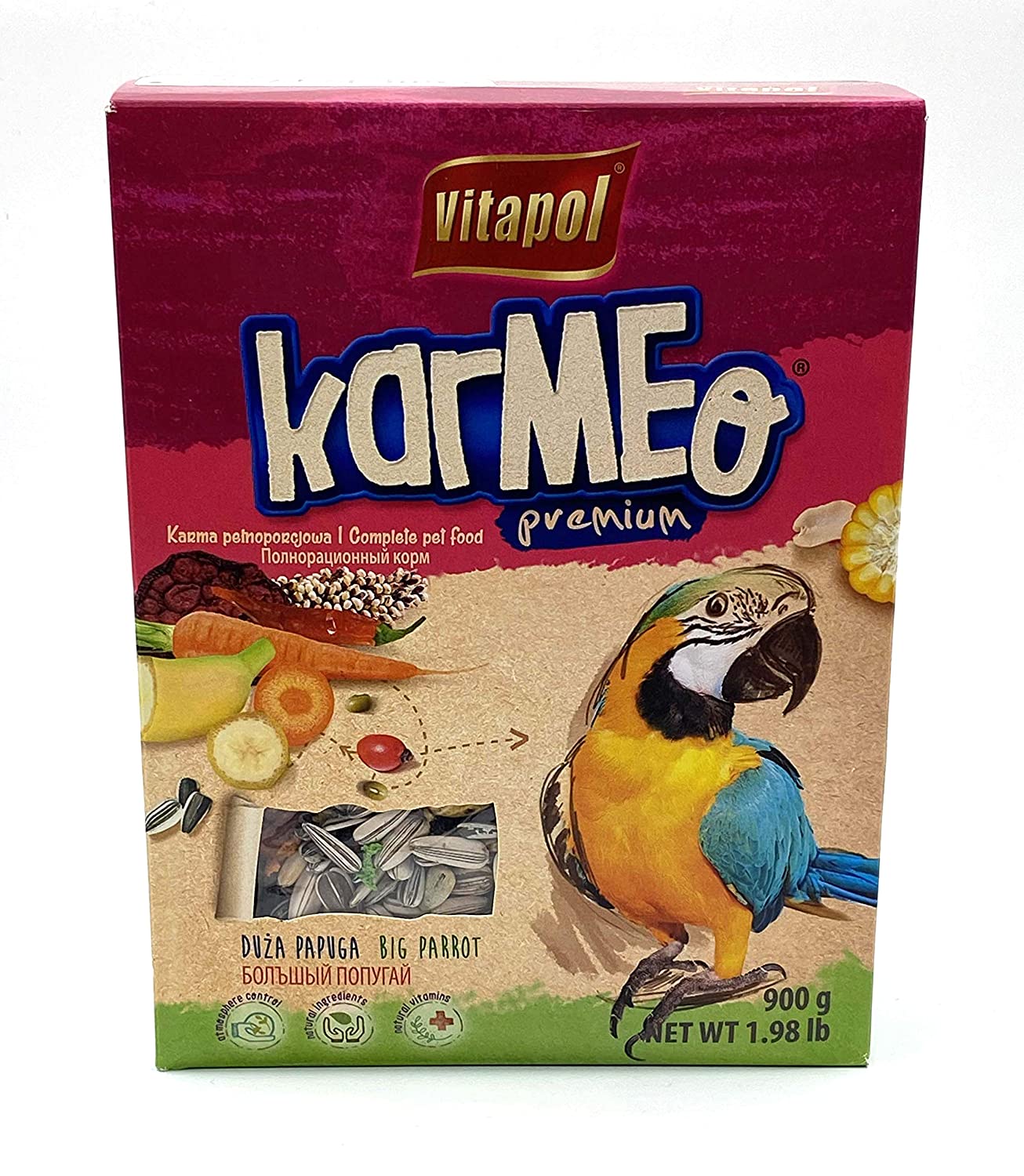 vitapol karmeq Premium Parrot Food 900 grm