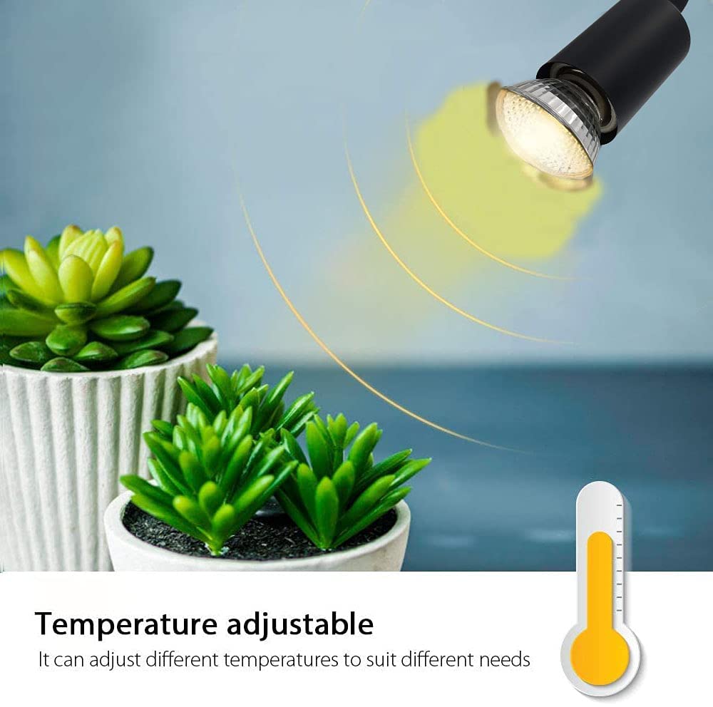 Gorilla pets Reptile Heat Lamp - 50W Uva/Uvb Turtle Basking Light With Holder & Dimmer 1 Bulb Fixture, For Aquarium Tank Tortoises Lizards Uv Light For Turtle Tank, e27 - Image 5